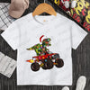 Dinosaur Christmas Kids T-Shirt